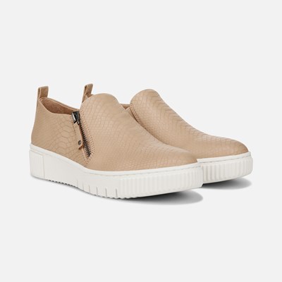 Beige slip hot sale on sneakers