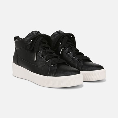 Womens black mid hot sale top sneakers