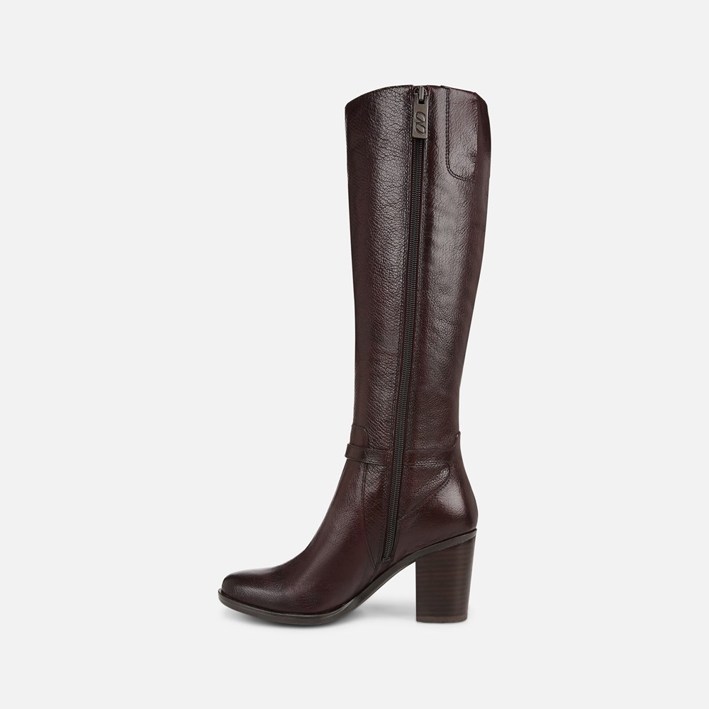 Knee high slim calf boots online