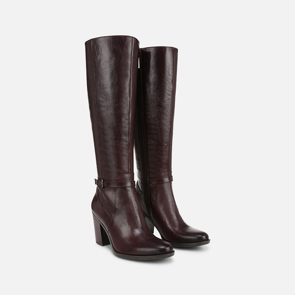 Slim calf thigh high boots online