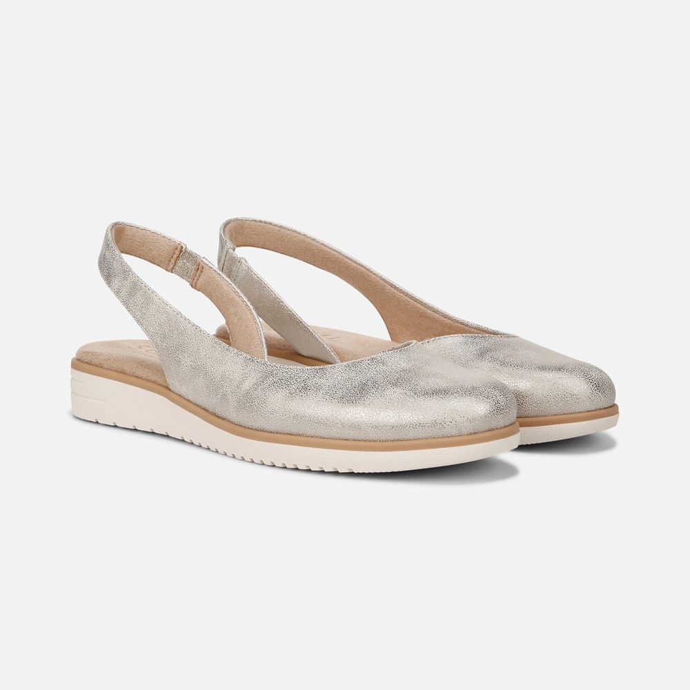 Naturalizer silver flats on sale