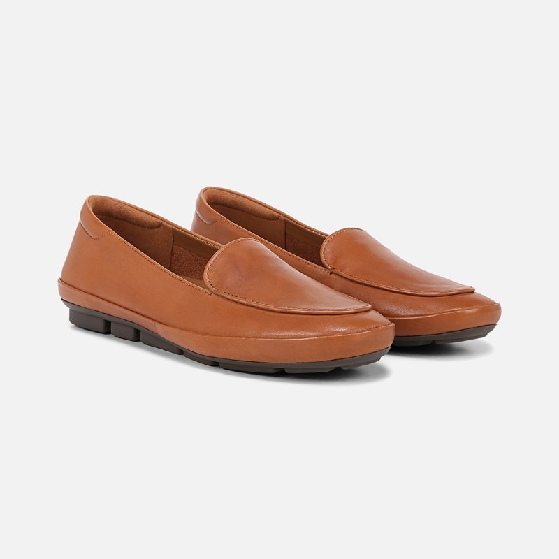 Naturalizer Bashful Loafer Shoes, Cider Spice Brown Leather, 5.0M Round Toe