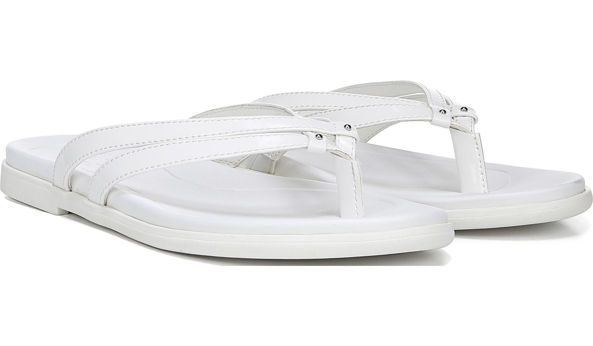 all white sandals