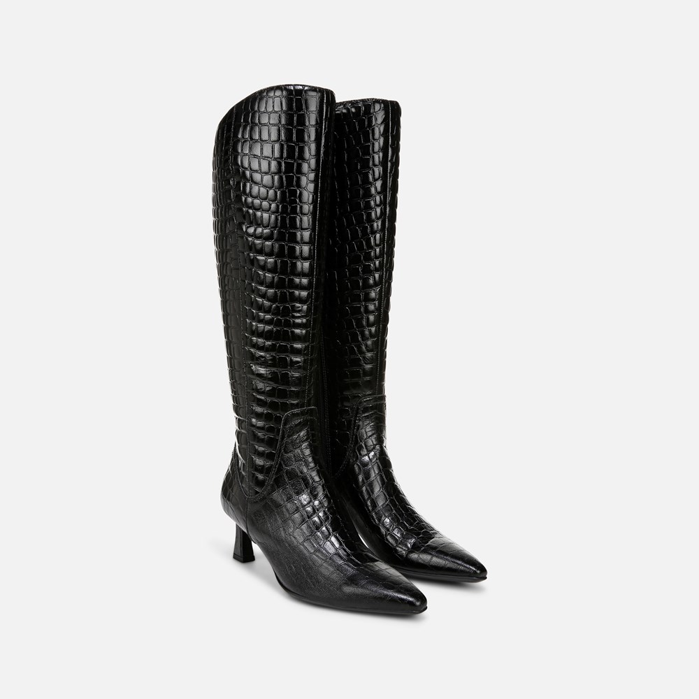 Naturalizer Women’s Boots Women’s Black Leather Knee High 2024 Size 9 New