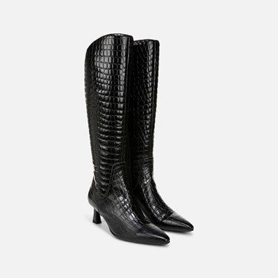 Narrow calf wedge boots online