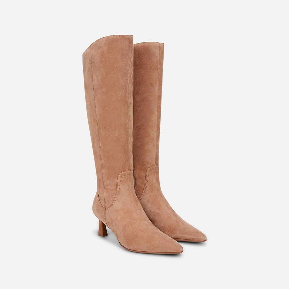 Narrow calf suede boots best sale