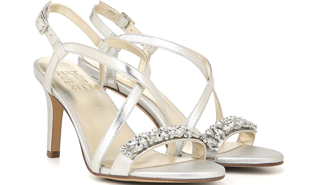 naturalizer silver dress sandals