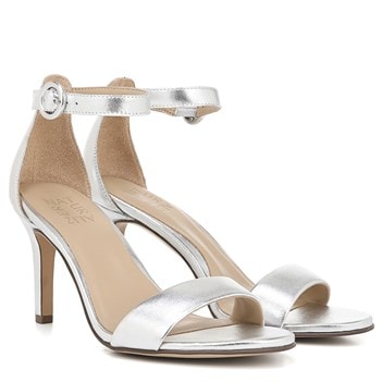 naturalizer silver dress sandals