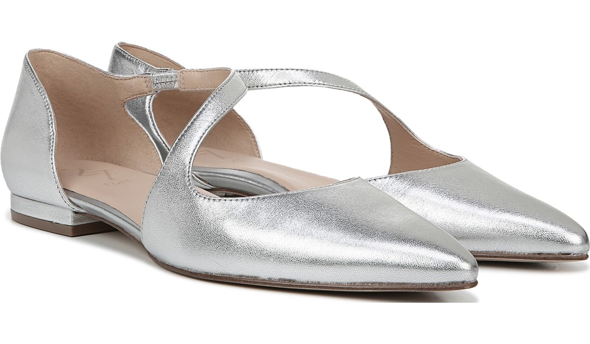 naturalizer silver flats