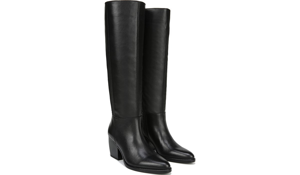 wide calf boots real leather