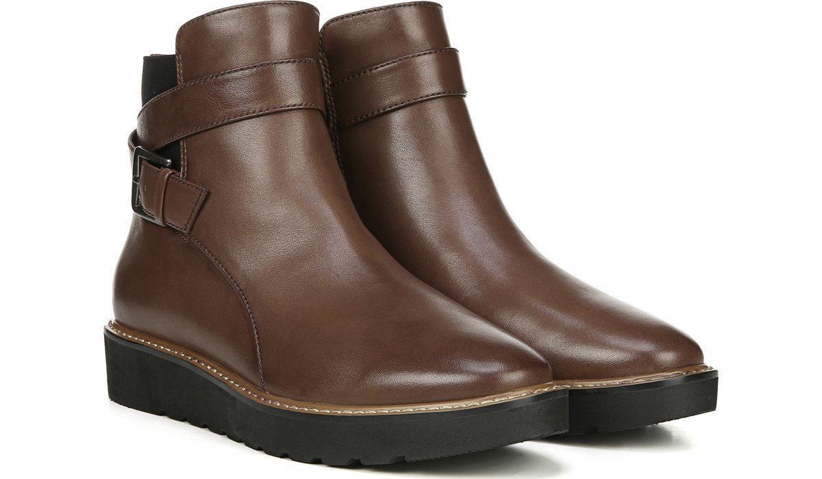 Coffee Bean Leather Boots 