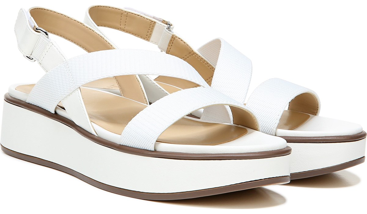 white sandals naturalizer