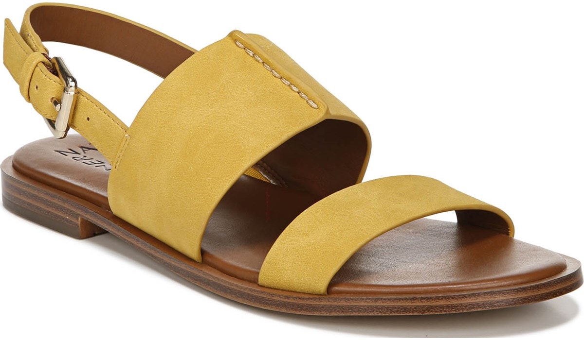 Sunset Yellow Synthetic Sandals