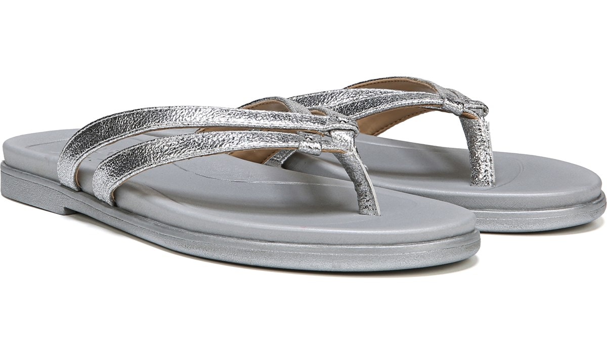 Naturalizer Daisy in Silver Sandals 