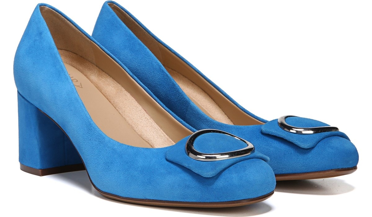 Naturalizer Wright in Baha Blue Suede Heels