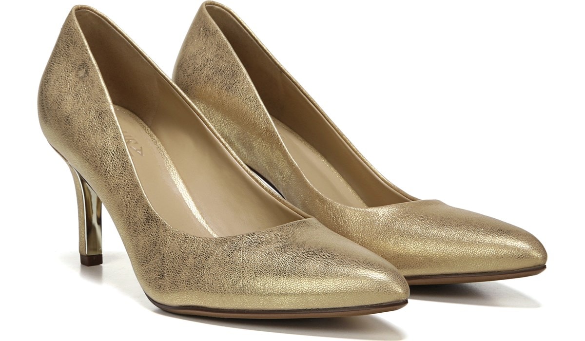 naturalizer gold heels
