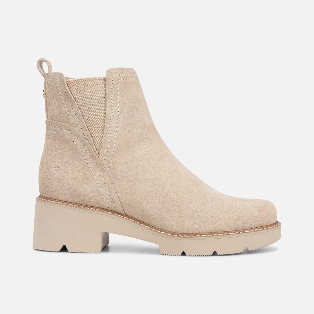 Suede Storm Ankle Boots in Jute - Women