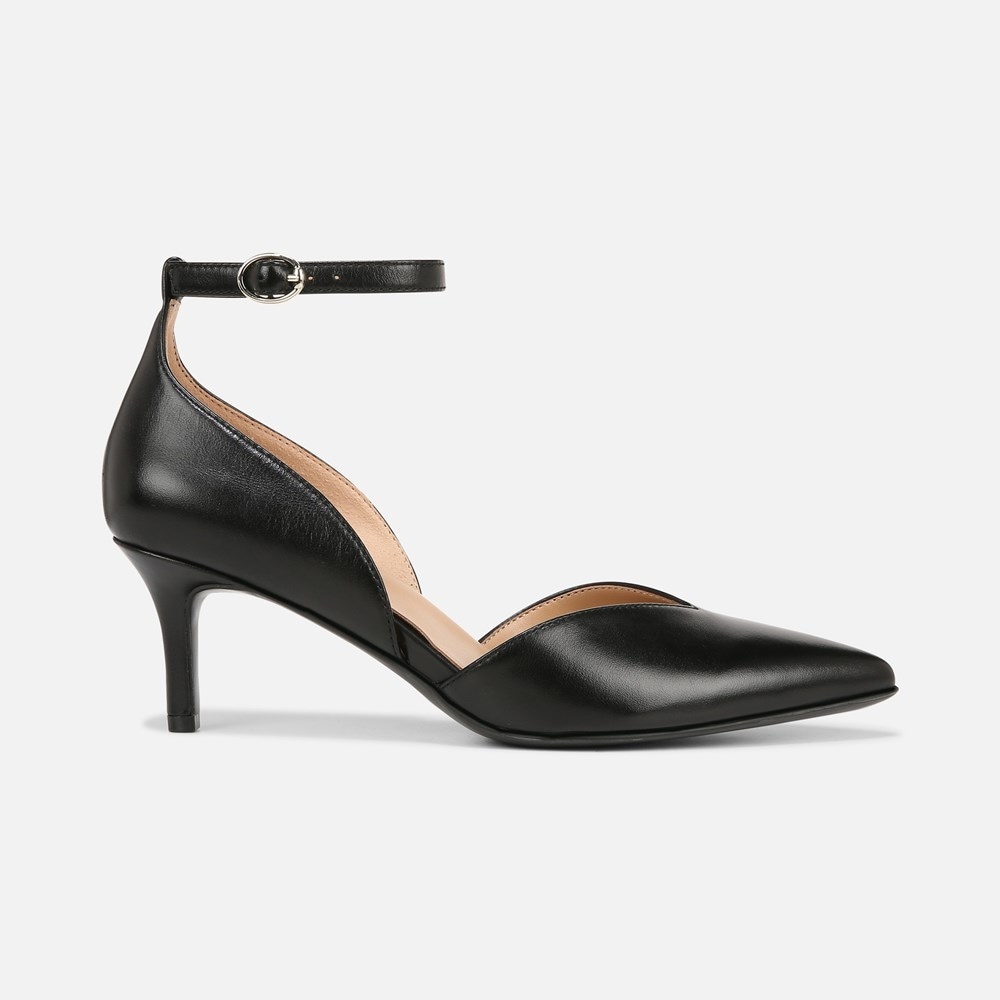 Wide pumps outlet with ankle strap