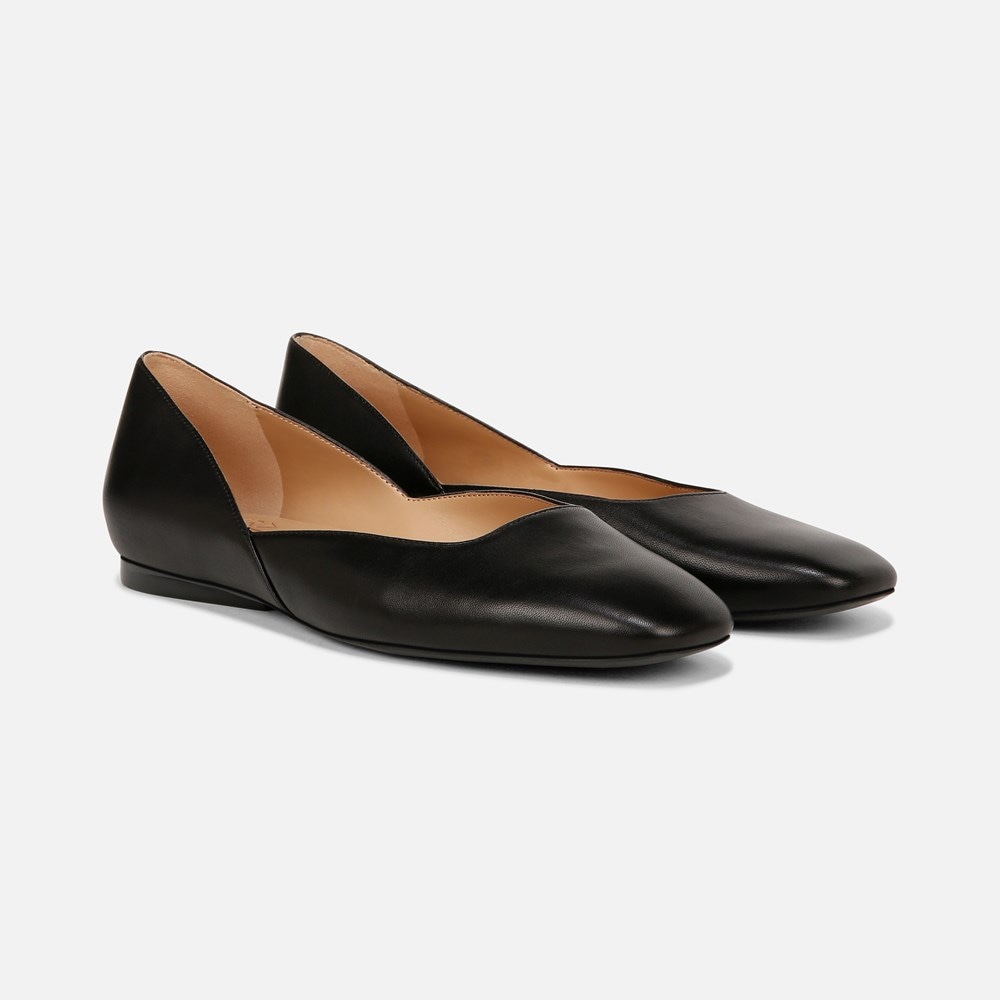 Naturalizer black leather flats fashion